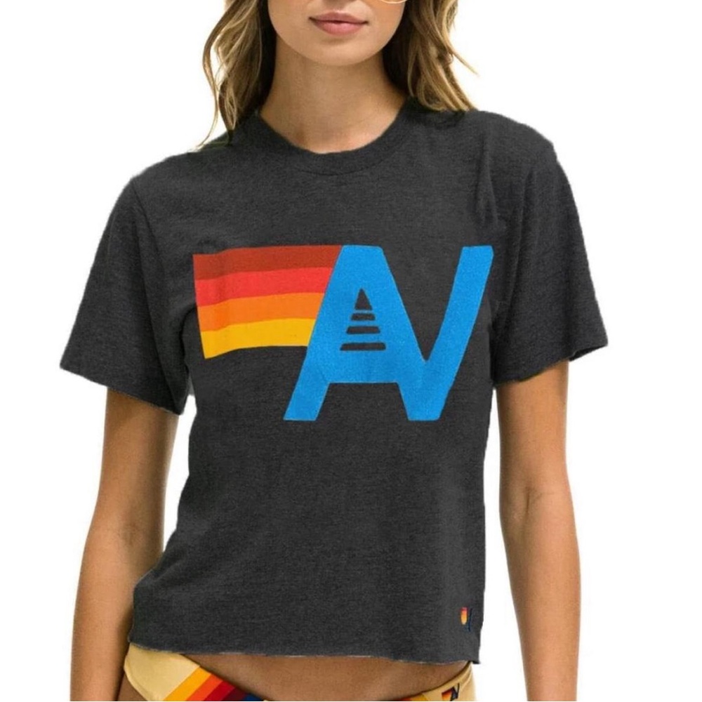 Aviator Nation AV Logo Tee NWOT